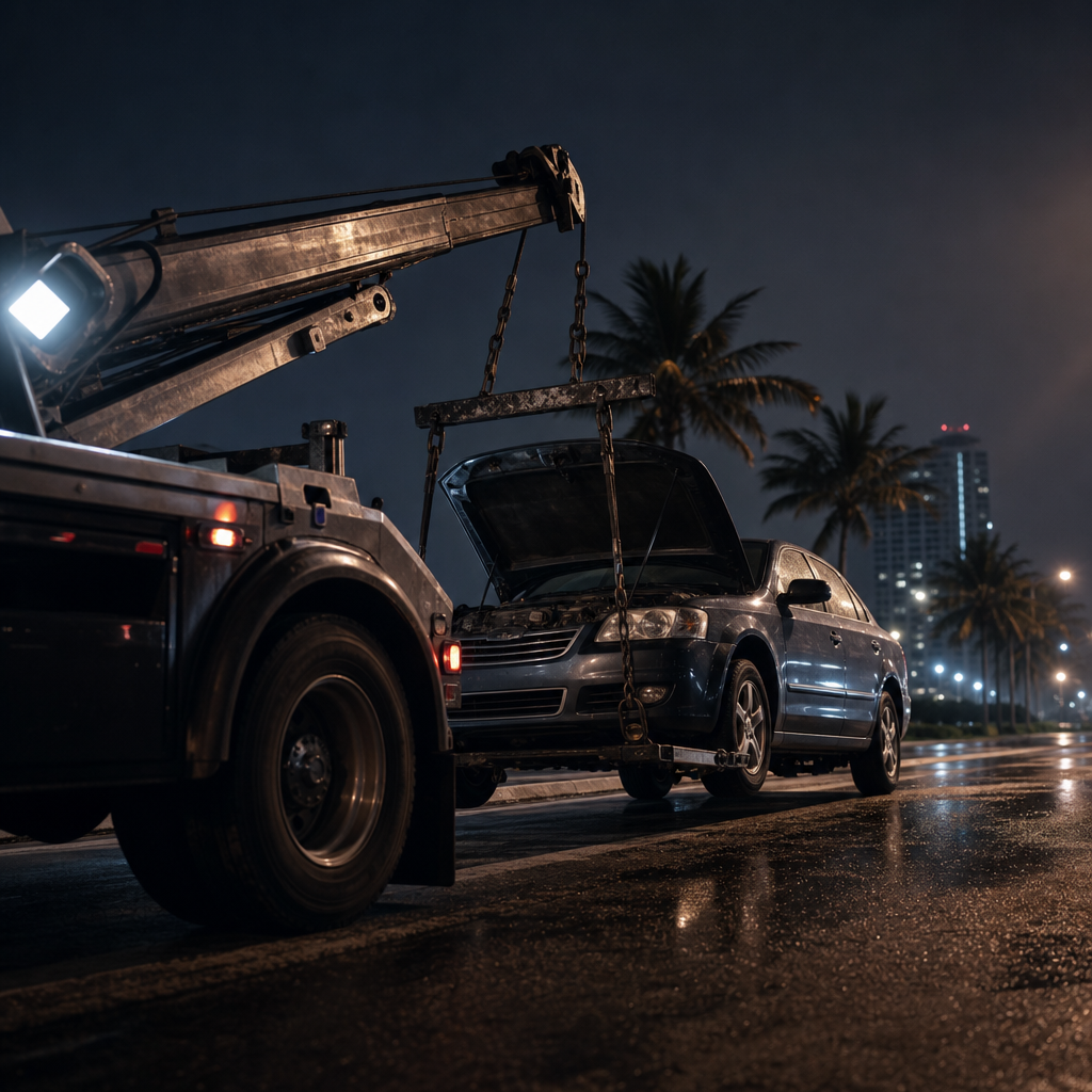 Flatbed Towing West Palm Beach — emergency towing image in West Palm Beach
